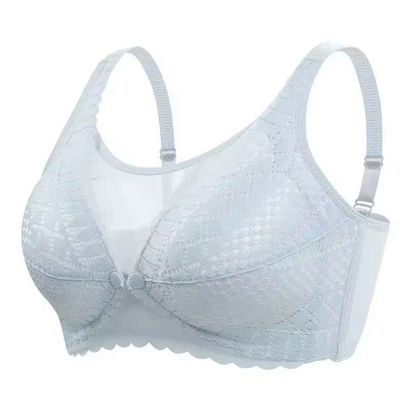Soutien gorge d'allaitement agréable, bouton avant, empêche l'affaissement, sans anneaux en acier