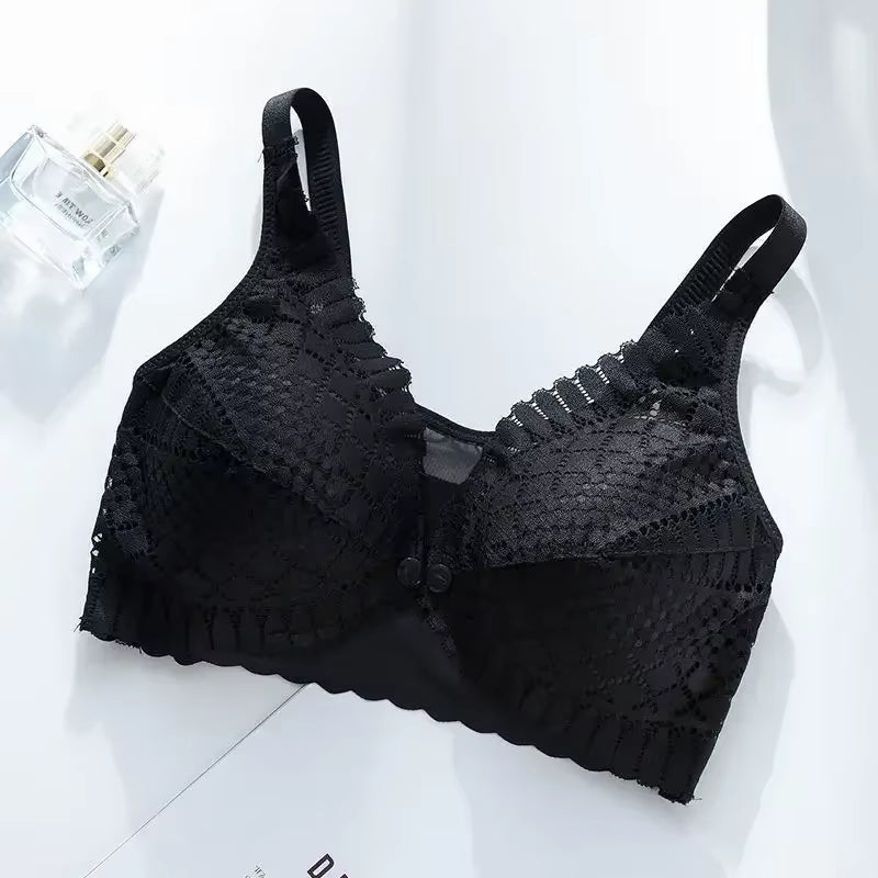 Soutien gorge d'allaitement agréable, bouton avant, empêche l'affaissement, sans anneaux en acier