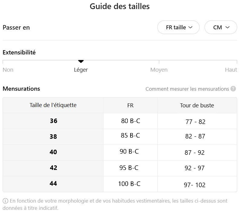 Soutien gorge d'allaitement